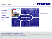 Tablet Screenshot of pfeifer.es